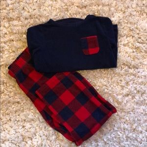 Cozy children winter PJs.